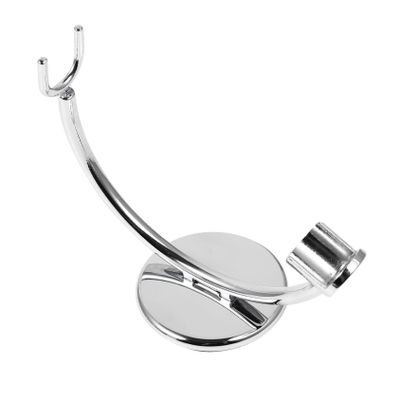Garneck Razor Stand for Men Bathroom Organizer Durable Rustproof Beard Shaving Tool Holder Unique Design Fast Drying Razor Storage Rack Silver