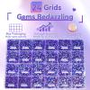 21000Pcs Purple AB Rhinestones for Bedazzling Kit, Mix Sizes Jelly Bedazzling Resin Gems, Gems Bedazzling for Crafting, Flatback Resin Rhinestones for Craft DIY Face Makeup view 3