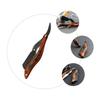 FOMIYES Manual Beard Trimming Tool with Clip Head Portable Wooden Handle Razor for Mens Shaving Eyebrow Trimming and Beard Grooming Durable Natural Wood Design Travel Gift view 3