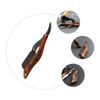 Baluue Portable Beard Trimming Tool with Wooden Handle Holder Compact Manual Razor for Mens Hair Beard Eyebrow Grooming Lightweight and Durable for Travel and Salon Use view 4