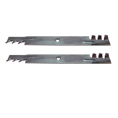 138498-Toothed Qty 2: Toothed Mulching Blade Fits AYP 917.270722 HALT150E