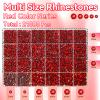 21000Pcs Red Rhinestones for Bedazzling Kit, Mix Sizes Jelly Bedazzling Resin Gems, Gems Bedazzling for Crafting, Flatback Resin Rhinestones for Craft DIY Face Makeup view 2