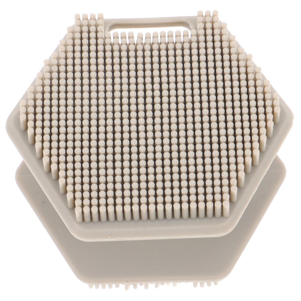 CALLARON Double Sided Silicone Face Cleansing Brush with Soft Bristles Gentle Exfoliating Facial Scrubber for All Skin Types Durable and Skin Smoother Tool