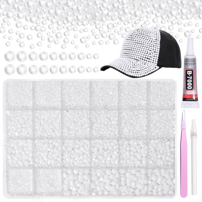 21000Pcs White Rhinestones for Bedazzling Kit, Mix Sizes Jelly Bedazzling Resin Gems, White Gems Bedazzling for Crafting, Flatback Resin Rhinestones for Craft DIY Face Makeup