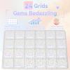 21000Pcs White Rhinestones for Bedazzling Kit, Mix Sizes Jelly Bedazzling Resin Gems, White Gems Bedazzling for Crafting, Flatback Resin Rhinestones for Craft DIY Face Makeup view 3