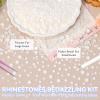 21000Pcs White Rhinestones for Bedazzling Kit, Mix Sizes Jelly Bedazzling Resin Gems, White Gems Bedazzling for Crafting, Flatback Resin Rhinestones for Craft DIY Face Makeup view 4