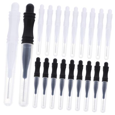 Garneck 60 pcs Brow Lamination Brushes with Caps Micro Eyebrow Spoolie Tools Portable Lightweight Brow Brush for Precise Grooming Durable and Flexible