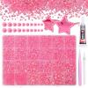 21000Pcs Pink Rhinestones for Bedazzling Kit, Mix Sizes Jelly Bedazzling Resin Gems, Gems Bedazzling for Crafting, Flatback Resin Rhinestones for Craft DIY Face Makeup view 1