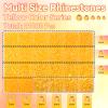 21000Pcs Orange Yellow Rhinestones for Bedazzling Kit, Mix Sizes Jelly Bedazzling Resin Gems, Yellow Gems Bedazzling for Crafting, Flatback Resin Rhinestones for Craft DIY Face Makeup view 2
