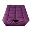Purple(t),60 * 180cm,LDLCYCN Massage Table Mattress Pad with Elastic Band Non-Slip Comfortable Beauty Mattress Topper with Face Hole Spa Massage Table Protective Pad Lash Bed Pad Square Head view 1