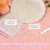 21000Pcs Transparent Rhinestones for Bedazzling Kit, Mix Sizes Jelly Bedazzling Resin Gems, Clear Gems Bedazzling for Crafting, Flatback Resin Rhinestones for Craft DIY Face Makeup view 4