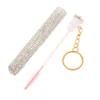 DECHOUS Portable Tube Eyelash Brush with Keyring Soft Flexible Bristles Eyelash Applicator Tool for Mascara Application and Lash Combing Compact Travel Makeup Brush for Eyebrow and Lash view 1