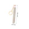 DECHOUS Portable Tube Eyelash Brush with Keyring Soft Flexible Bristles Eyelash Applicator Tool for Mascara Application and Lash Combing Compact Travel Makeup Brush for Eyebrow and Lash view 2
