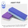 Baluue 2pcs Pedicure Tool Foot Care File Callus Remover Pumice Scrubber for Dead Skin Exfoliation Durable Washable Compact Foot Scrubber for Smooth Skin Massage view 3