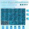 21000Pcs Lake Blue Rhinestones for Bedazzling Kit, Mix Sizes Jelly Bedazzling Resin Gems, Blue Gems Bedazzling for Crafting, Flatback Resin Rhinestones for Craft DIY Face Makeup view 2