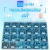 21000Pcs Lake Blue Rhinestones for Bedazzling Kit, Mix Sizes Jelly Bedazzling Resin Gems, Blue Gems Bedazzling for Crafting, Flatback Resin Rhinestones for Craft DIY Face Makeup view 3