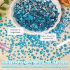 21000Pcs Lake Blue Rhinestones for Bedazzling Kit, Mix Sizes Jelly Bedazzling Resin Gems, Blue Gems Bedazzling for Crafting, Flatback Resin Rhinestones for Craft DIY Face Makeup view 4