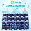 21000Pcs Black Blue AB Rhinestones for Bedazzling Kit, Mix Sizes Jelly Bedazzling Resin Gems, Gems Bedazzling for Crafting, Black Blue AB Flatback Resin Rhinestones for Craft DIY Face Makeup view 3