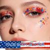 Body Face Glitter for Women Girls - Temporary Face Tattoos, Waterproof No Skin Irritation, for Singer Concerts Mermaid Festival Sequins Teen Makeup (Fourth of July Body Glitter) view 2