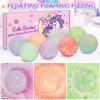 8 Pack Bubble Bath Bombs for Kids with Bracelets Toys Inside, Organic Natural Kids Bath Bombs, Christmas Birthday Gift for 3 4 5 6 7 8 Year Old Girl, Princess Bath Bomb Kit with Mermaid Unicorn Toys view 4