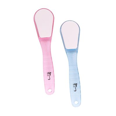 Baluue 2Pcs Double Sided Foot Files Hard Dead Skin Remover Practical Callus Scrubber for Cracked Heels Durable Lightweight Foot Care Sanding Tools Random Color