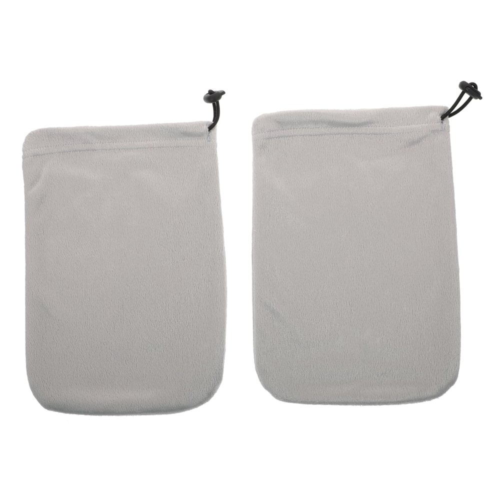 VICASKY Paraffin Wax Therapy Hand Covers with Elastic Band Moisturizing Cotton Gloves for Spa and Home Use Reusable Heat Retaining Mittens for Nourishing Skin Treatment Gray