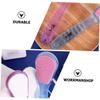 Beaupretty 2Pcs Foot Pedicure Stones Double Sided Callus Removers for Hard Skin Exfoliation Lightweight Foot Scrubbers with Massage Effect Compact Travel Friendly Random Color view 3
