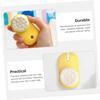 Beaupretty 2pcs Double Sided Silicone Facial Brush Handheld Face Washing Tool for Women Portable Lightweight Exfoliator and Massage Brush in Lemon Yellow Sky Blue view 2