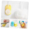 Beaupretty 2pcs Double Sided Silicone Facial Brush Handheld Face Washing Tool for Women Portable Lightweight Exfoliator and Massage Brush in Lemon Yellow Sky Blue view 4