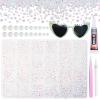21000Pcs Clear AB Rhinestones for Bedazzling Kit, Mix Sizes Jelly Bedazzling Resin Gems, Clear AB Gems Bedazzling for Crafting, Flatback Resin Rhinestones for Craft DIY Face Makeup view 1