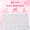 21000Pcs Clear AB Rhinestones for Bedazzling Kit, Mix Sizes Jelly Bedazzling Resin Gems, Clear AB Gems Bedazzling for Crafting, Flatback Resin Rhinestones for Craft DIY Face Makeup view 3