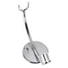 VOSAREA Practical Razor Stand with Nonslip Base for Mens Beard Shaving Tools Creative Silver Razor Holder to Drying for Home Barbershop and Salon Storage view 1