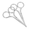 Garneck 2Pcs Stainless Steel Eyebrow Scissors Multi Function Nose Hair Trimmer for Precise Grooming of Facial Hair Beards and Eyebrows Safe Design for Men and Women view 1