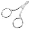 Garneck 2Pcs Stainless Steel Eyebrow Scissors Multi Function Nose Hair Trimmer for Precise Grooming of Facial Hair Beards and Eyebrows Safe Design for Men and Women view 4