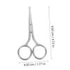 BUTIFULSIC 2Pcs Stainless Steel Eyebrow Trimming Scissors Multi Function Facial Hair Cutter Portable Grooming Tool for Women and Men Safe Durable Precision view 2
