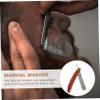 VICASKY Wood Handle Straight Barber Razor for Men Durable Manual Shaving Tool Foldable Lightweight Design for Beard Sideburns and Hair Salon Use Random Style view 3