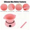1 Pack Silicone Wax Pot, Wax Warmer Liner with Spatula Sticks, Reusable Waxing Pot Liner for Hair Removal (1) view 2