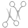CATIEBYE 2Pcs Stainless Steel Eyebrow Scissors for Facial Grooming and Nose Hair Trimming Portable Multi Function Precision Trimming Tools for Men and Women Daily Use view 1