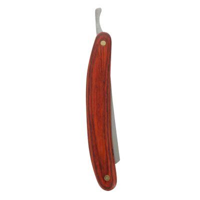 DECHOUS Wood Handle Straight Razor Manual Beard Shaving Tool for Men Foldable Durable Lightweight Barber Shop Grooming Kit