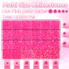 21000Pcs Hot Pink Rhinestones for Bedazzling Kit, Mix Sizes Jelly Bedazzling Resin Gems, Gems Bedazzling for Crafting, Flatback Resin Rhinestones for Craft DIY Face Makeup view 2