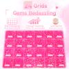 21000Pcs Hot Pink Rhinestones for Bedazzling Kit, Mix Sizes Jelly Bedazzling Resin Gems, Gems Bedazzling for Crafting, Flatback Resin Rhinestones for Craft DIY Face Makeup view 3