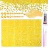 21000Pcs Light Yellow Rhinestones for Bedazzling Kit, Mix Sizes Jelly Bedazzling Resin Gems, Yellow Gems Bedazzling for Crafting, Flatback Resin Rhinestones for Craft DIY Face Makeup view 1