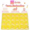 21000Pcs Light Yellow Rhinestones for Bedazzling Kit, Mix Sizes Jelly Bedazzling Resin Gems, Yellow Gems Bedazzling for Crafting, Flatback Resin Rhinestones for Craft DIY Face Makeup view 3