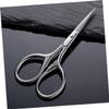Baluue Stainless Steel Mustache Trimming Shears for Men Durable Beard Scissors with Rust Mirror Polished Blades Precise Facial Hair Grooming Tool for Mustache and Beard Maintenance view 2