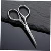 Baluue Stainless Steel Mustache Trimming Shears for Men Durable Beard Scissors with Rust Mirror Polished Blades Precise Facial Hair Grooming Tool for Mustache and Beard Maintenance view 4