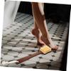 ASAKKURA Wooden Handle Bath Brush with Soft Pig Bristle for Shower Gentle Back Scrubber Body Scrub Brush with Long Handle for Wet and Dry Use view 4