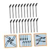 FRCOLOR 50pcs Disposable Eyelash Brush Black Portable Makeup Tool Curved Lash Applicator for Precise Eye Brow Grooming Travel Friendly and Lightweight view 2
