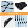 Beaupretty 50pcs Disposable Eyelash and Eyebrow Brushes Curved Black Handle Makeup Applicators for Professional Salon and Home Use Portable Lightweight view 4