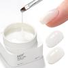 GAOY Colored Nail Builder Base 30g with a Brush, 4-in-1, Milky White view 1