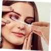 Baluue Portable Tube Mascara Wand Brush with Keyring Easy Clean Eyelash Comb Tool for Travel Multipurpose Lash Brush for Clump Application and Eyebrow Grooming Compact Crystal Handle view 4